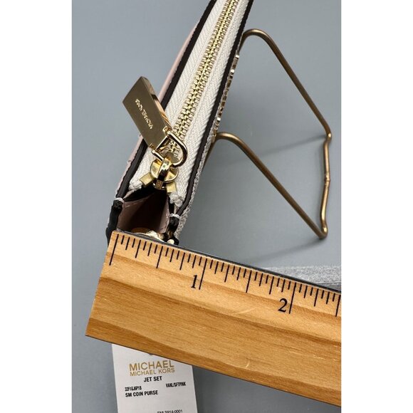 MIchael Kors Jet Set Vanilla Soft Pink Small Coin Purse Wristlet 32F1GJ6P1B NWT - Picture 16 of 16